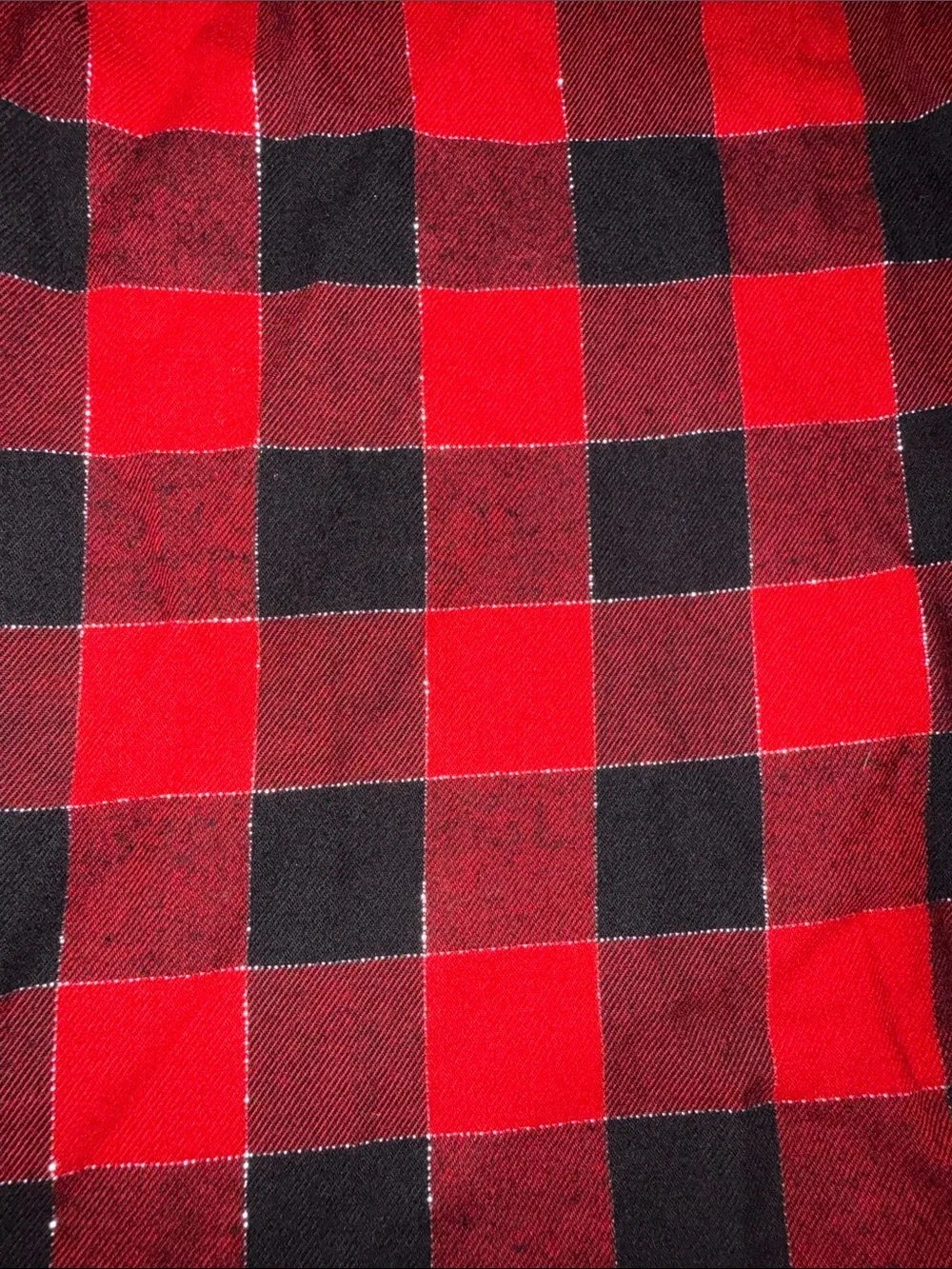 J. Crew Red and Black Plaid Button-Front Metallic Blouse  Small